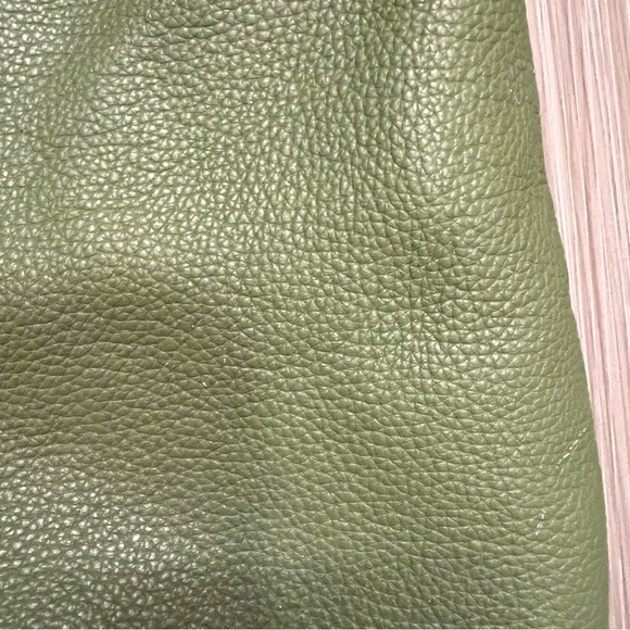 Talbots green pebbled leather purse handbag bag classic - Picture 7 of 8